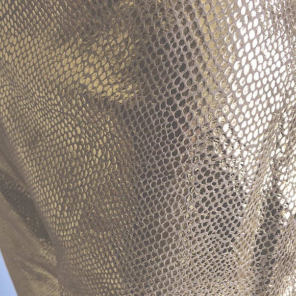 Bebe Leather Gold Cobra Pants - Picture 4 of 7